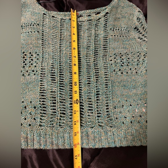 Free People Open Knit Cropped Sweater - Picture 10 of 12